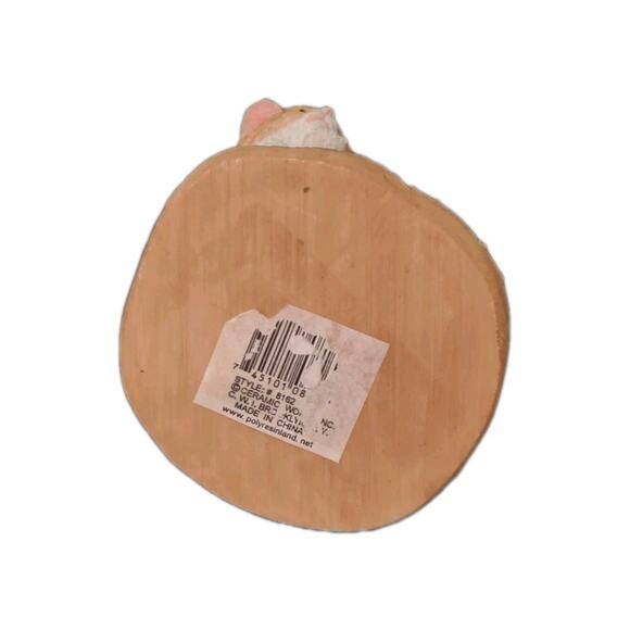 Trio Of Cats Mama & Her Kittens Resin Figurine Orange Tabby VTG Granny Core - Picture 8 of 13